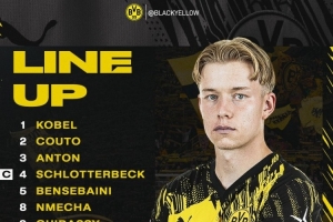 多特vs美因茨首发：萨比策、阿德耶米在列，吉拉西赛前热身伤退