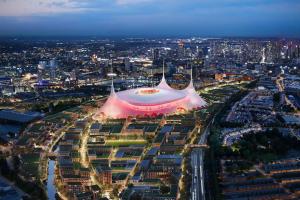 曼联新球场项目在地块谈判中遭遇障碍，俱乐部方面已针对顶棚设计准备备选方案。