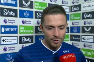 格拉利什：我在85分钟时给自己鼓劲，进球是献给埃弗顿球迷的。