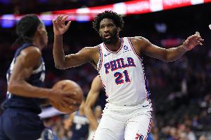 美国记者报道：恩比德复出后发挥亮眼，期望他本赛季保持至少五成健康状态。