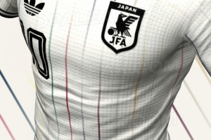 日本队2026世界杯客场球衣正式发布，多彩条纹设计蕴含深意。