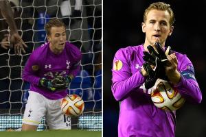 《21岁凯恩欧联杯戴帽后客串门将却黄油手丢球：没错，我也是门将！》