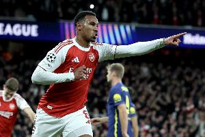 加布里埃尔：有赖斯主罚定位球，我们相信我们能进球