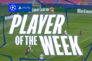 上演巴萨生涯首个帽子戏法，官方评选费尔明为本轮欧冠最佳球员。