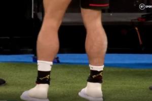 格拉利什：我的小腿天生粗壮，并非刻意锻炼所致。