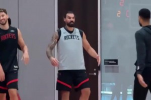 第一天被申京隔扣！第二天的亚当斯：成功找回场子